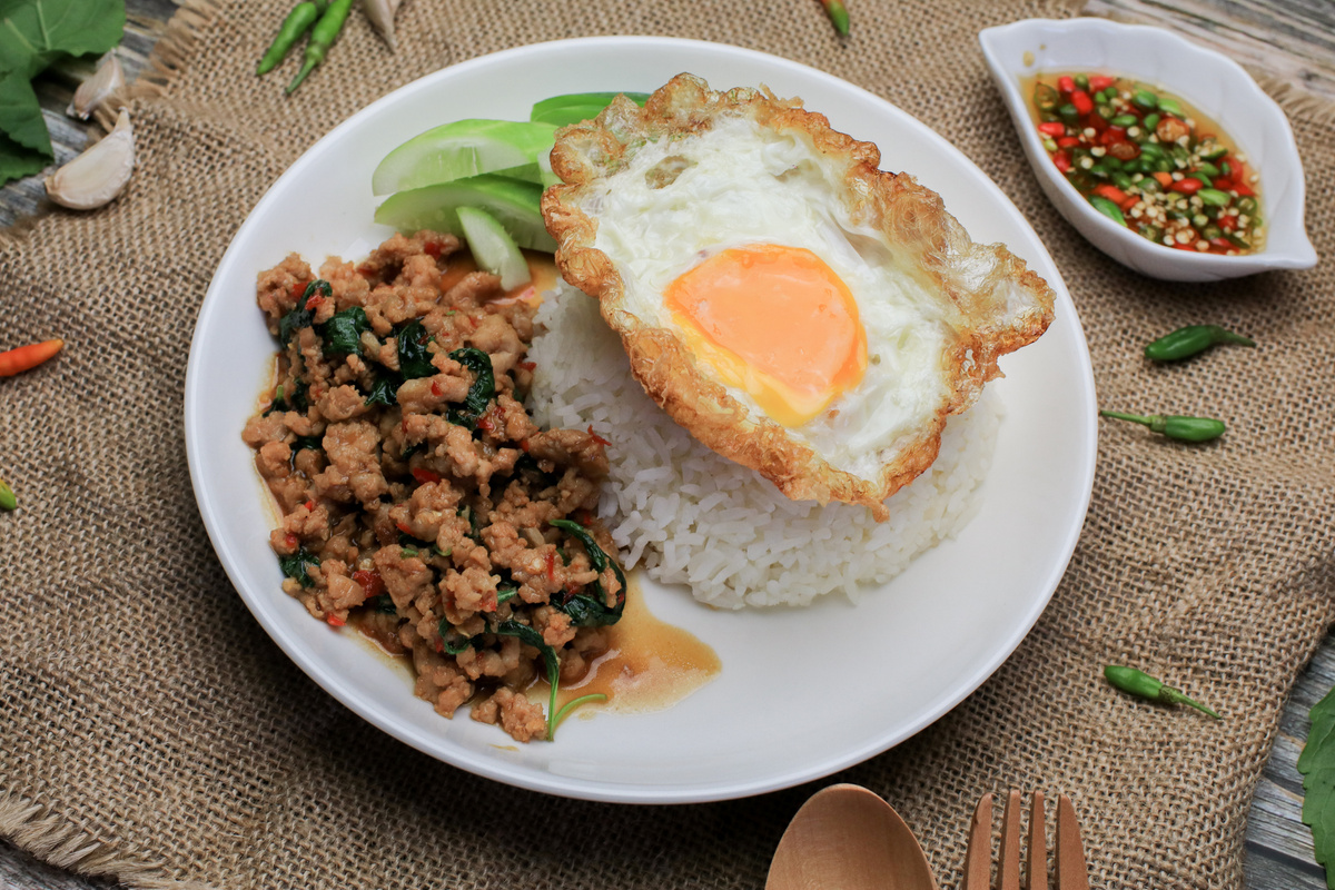 Pork Meat with Fried Egg