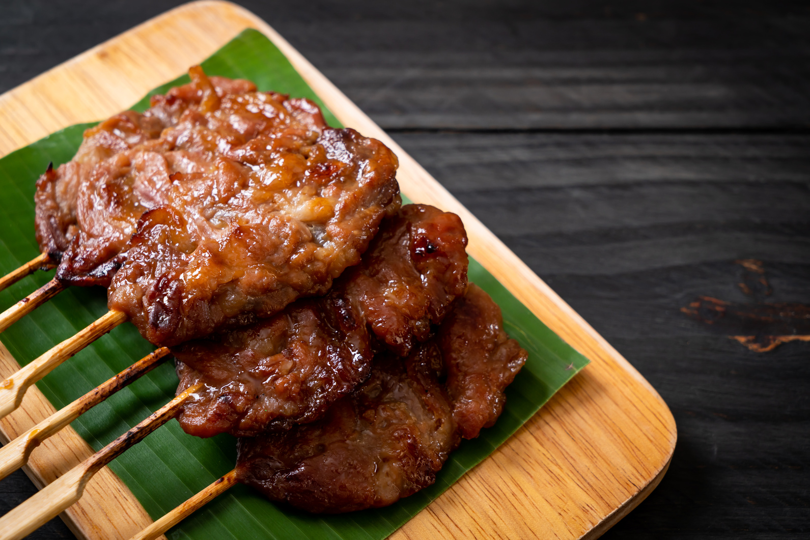 Grilled Skewered Milk Pork with White Sticky Rice